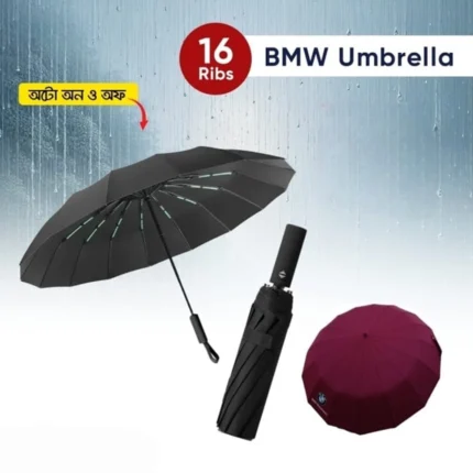BMW 16-Ribs Umbrella | Auto On & Off