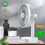 Dp 7627 (4000mAh Rechargeable Portable Usb Fan With Led Light)