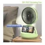 Dp-7637 Rechargeable Fan - Automatic Rotate System-8000 mAh Battery Long Time Backup. - Image 6