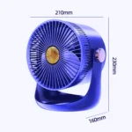 Super Moon SM 6635 Rechargeable Mini Fan 2400Mah Battery