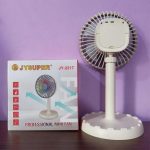JY Super Professional RGB Rechargeable Portable Mini Table Fan | JY-2217 - Image 2