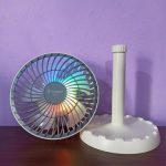 JY Super Professional RGB Rechargeable Portable Mini Table Fan | JY-2217 - Image 3