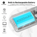 Turbo Frost Mini Portable Fan – Powerful Rechargeable USB Fan with 100 Speeds & Digital Display - Image 6